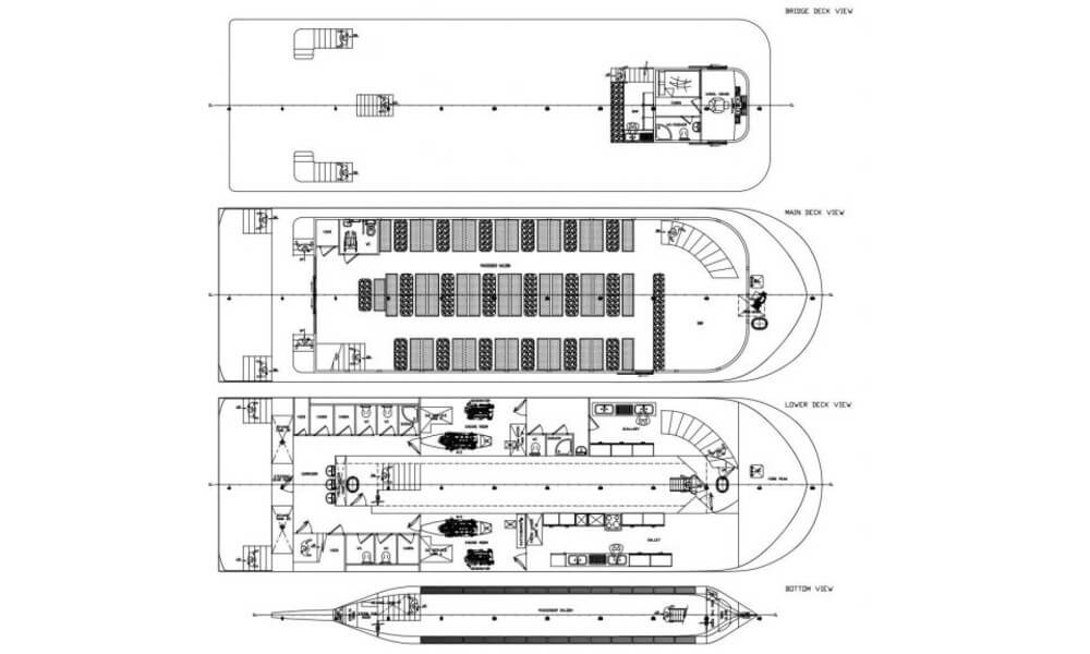 Dory Glass Bottom Semi-Submarine Design Floor Plan
