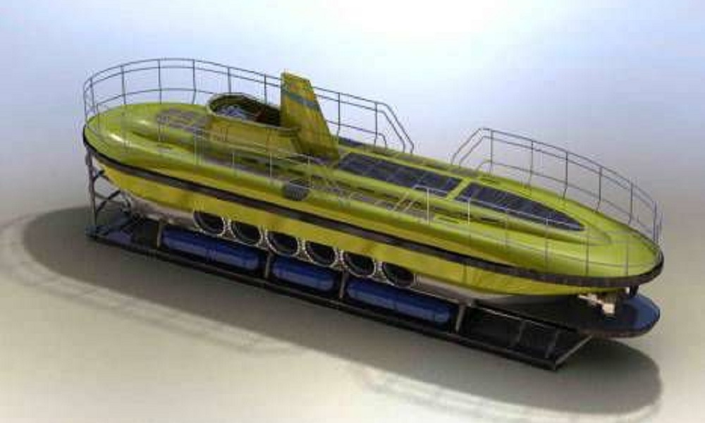 MERGO-10 Tourist Submarine Top Side View