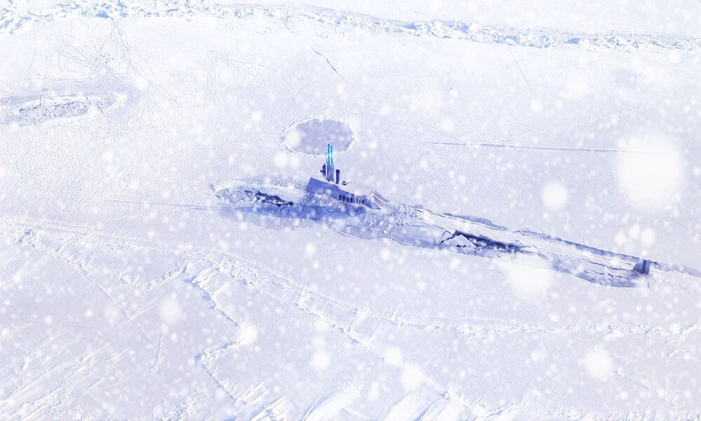 Migaloo Cruise Line Submarine in Antartica