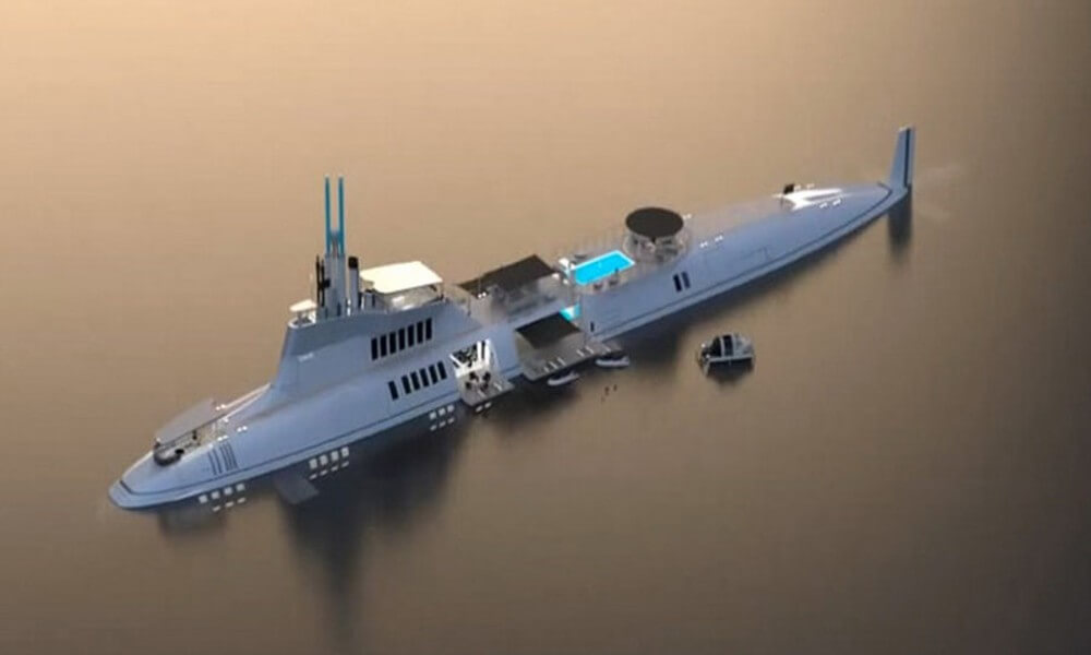 Migaloo Submersible Superyacht Design Concept