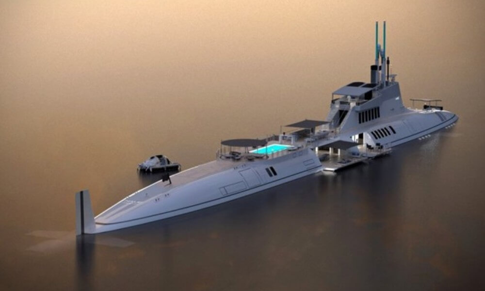Migaloo Submersible Superyacht Design Concept