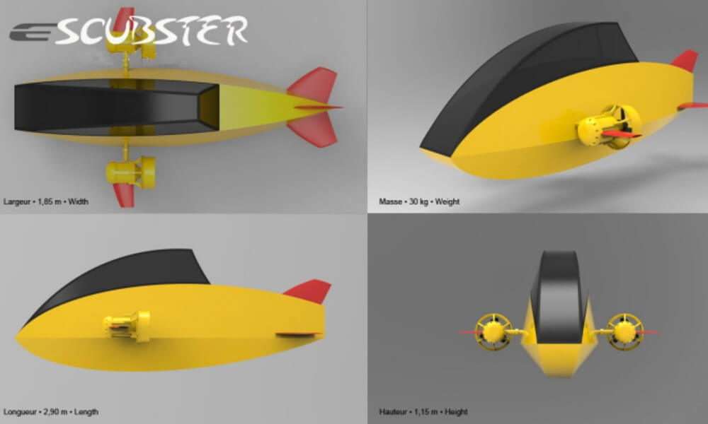 Scubster Wet Submarine Craft - Nemo Multiple Views