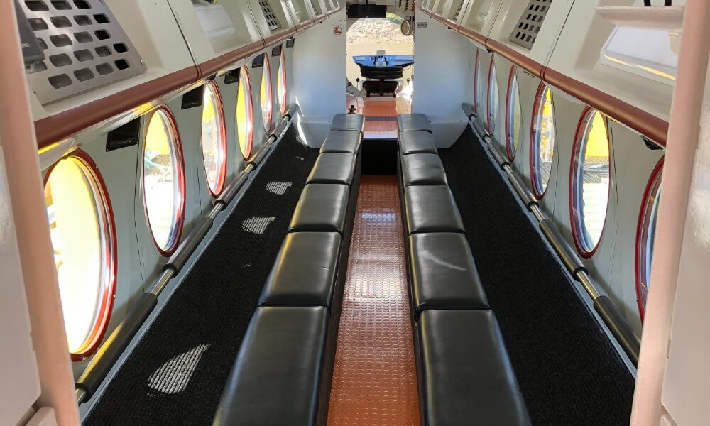 Tourist Submarine Catamaran Interior