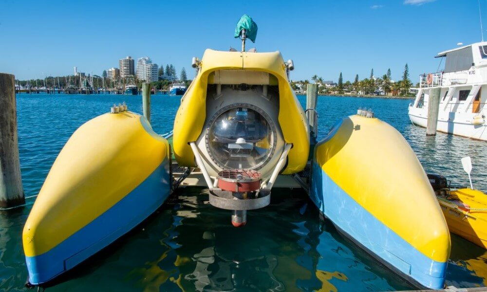 Tourist Submarine Catamaran Front View