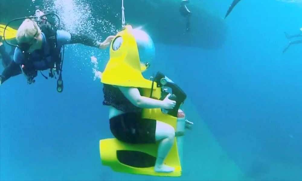 Subsea Scooter 1-Seater Underwater View