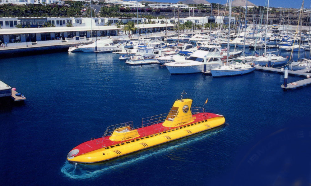 W Tourist Submarine Top View taken by Drone